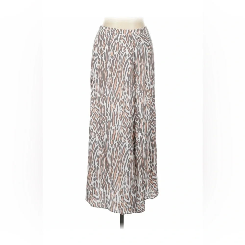 Aritzia Wilfred Midi Skirt - Animal Print (10)